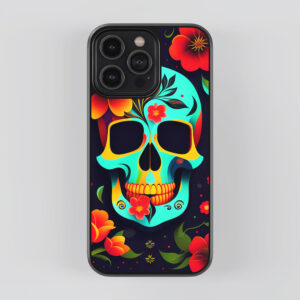 Funky Skull Printed Mobile Cover - Stylish Skull Smartphone Case - Skull Mobile Cover