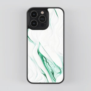 Green Wave Printed Mobile Cover - Vibrant Wave Pattern Phone Case - Wave Mobile Case