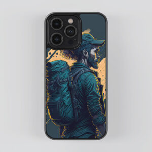 Mountain Peaks to Hike Pattern Mobile Cover - Mountain Climber Mobile Cover