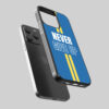 Never Give Up Mobile Cover - Motivation Mobile Case - Blue